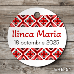 etichete botez Motive traditionale romanesti