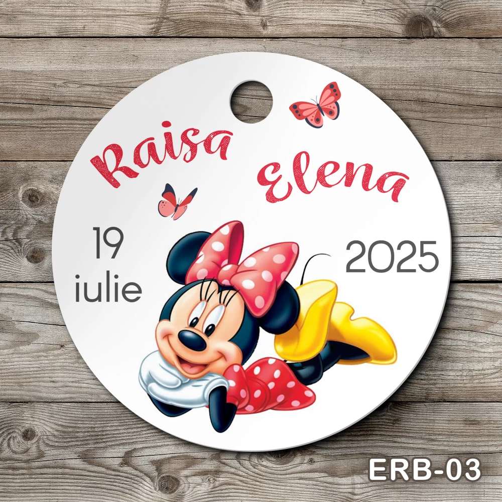 etichete carton personalizate Minnie Mouse