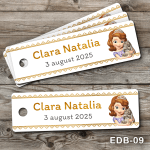 etichete carton personalizate Printesa Sofia