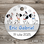 etichete personalizate botez Dalmatieni