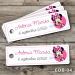 etichete personalizate botez Minnie Mouse