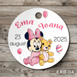 etichete personalizate botez Minnie Mouse