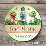 etichete rotunde Dinozauri