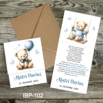 invitatii botez cu ursuleti