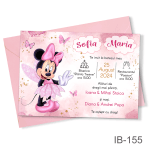 invitatii botez fetite Minnie Mouse Zana