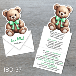 invitatii botez ursulet baieti