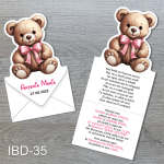 invitatii botez ursulet fetite