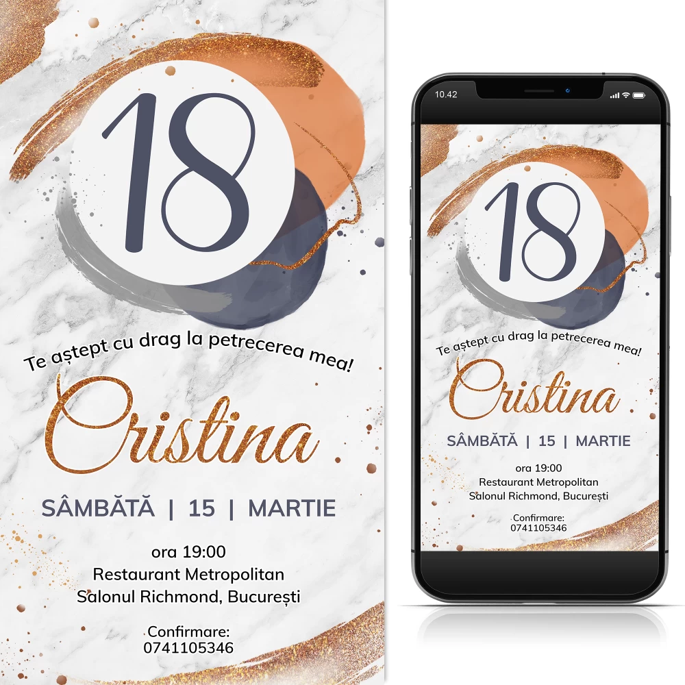 invitatie electronica majorat