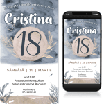 invitatii digitale majorat