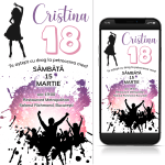 invitatii majorat fete