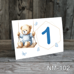 numere de masa botez ursulet in leagan