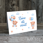 numere de masa botez gemeni Ursulet si baloane