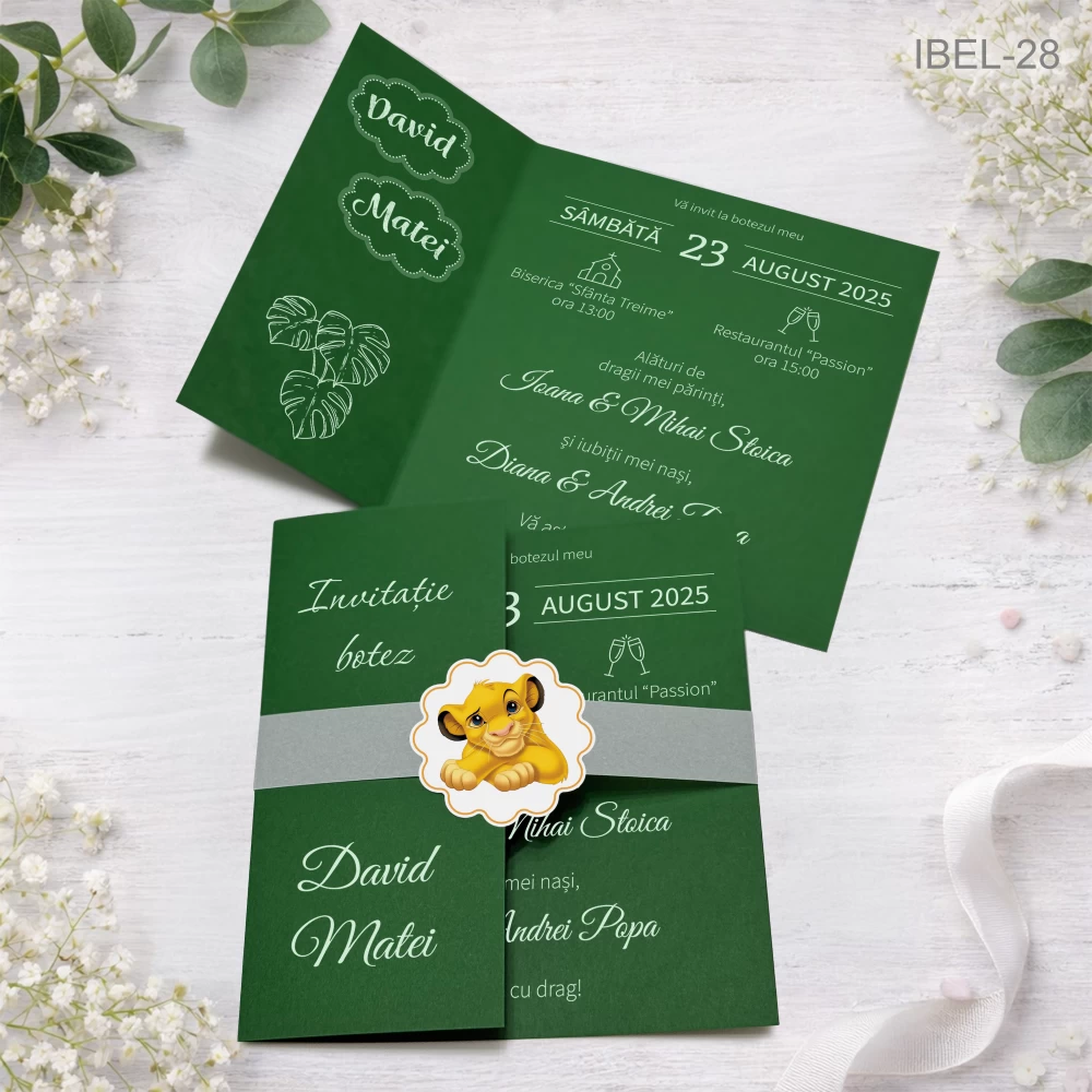 invitatii botez Simba The Lion King