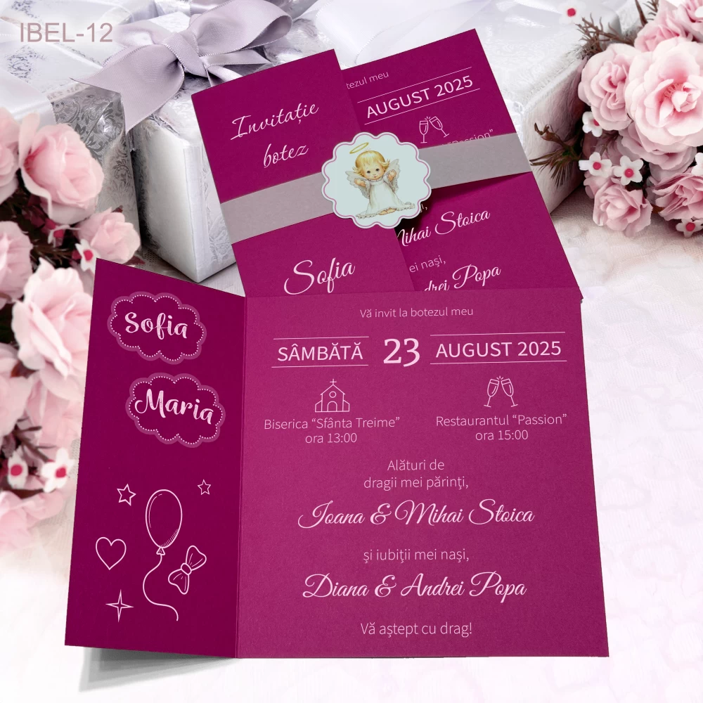 invitatii botez ingeras