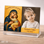 iconite magnetice Maica Domnului si poza fetita