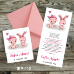 invitatii botez fetite iepuras
