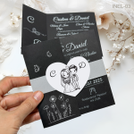 Invitatii nunta elegante - INEL-03 - imagine 2