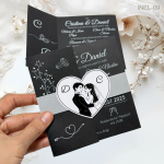 Invitatii nunta elegante - INEL-09