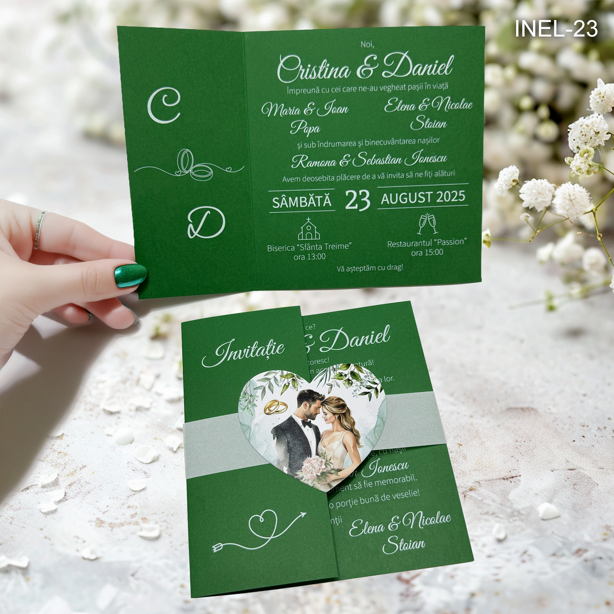 invitatii-nunta-elegante-INEL-23 Invitatii nunta elegante - INEL-23 - imagine 1