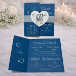 Invitatii nunta elegante - INEL-03