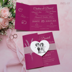 Invitatii nunta elegante - INEL-01 - imagine 4