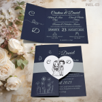 Invitatii nunta elegante - INEL-03 - imagine 4