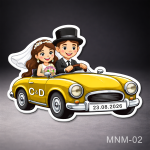 Marturie nunta magnet personalizat