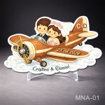 Marturie nunta magnet personalizat