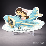 Marturie nunta magnet personalizat