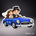 Marturie nunta magnet personalizat