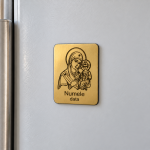 Marturie magnetica botez aurie personalizata